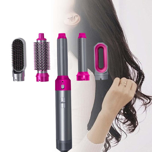 Multi-Functional 5 IN 1 Hair Styling Tool Detachable Hot Air Brush Hair Dryer with Comb