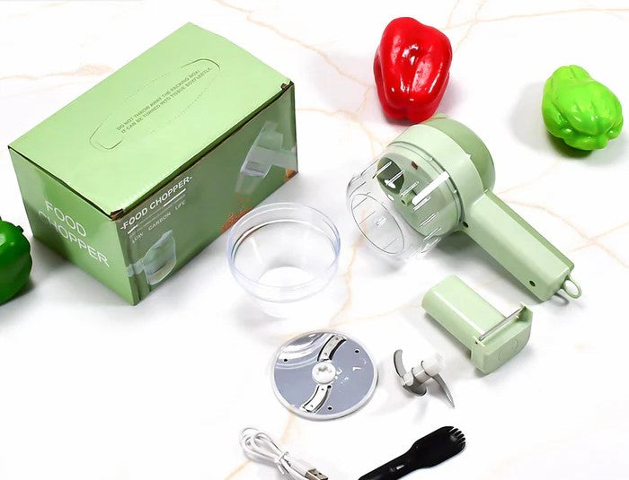 4 in 1 Portable Electric Vegetable Cutter Set