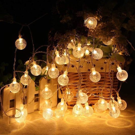 LED Crystal Balls String Light